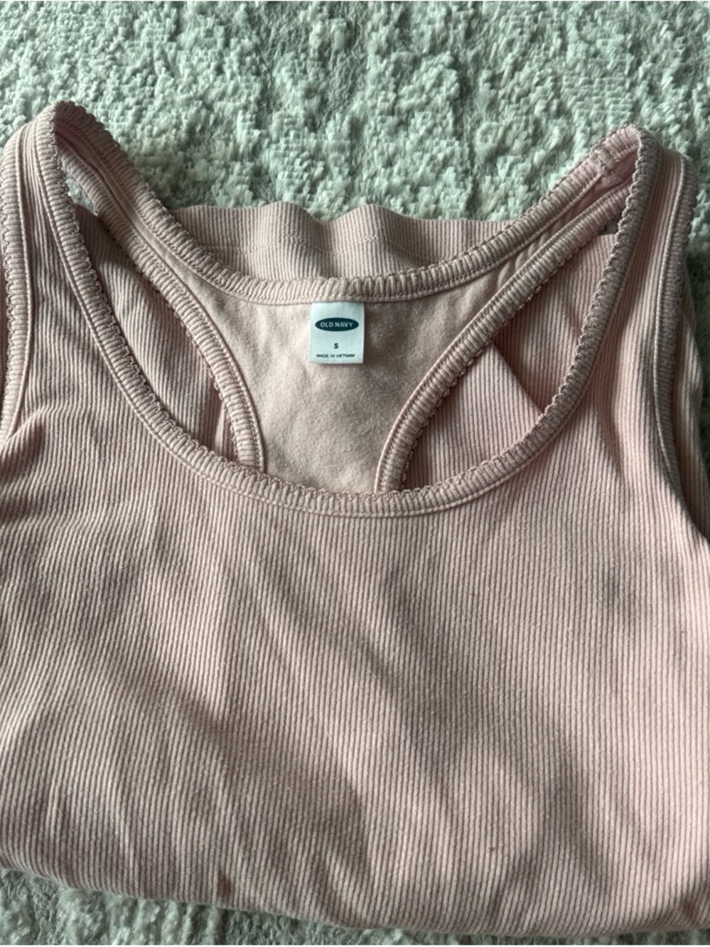 Old Navy Women's Ribbed Racerback Tank - Dusty Pink